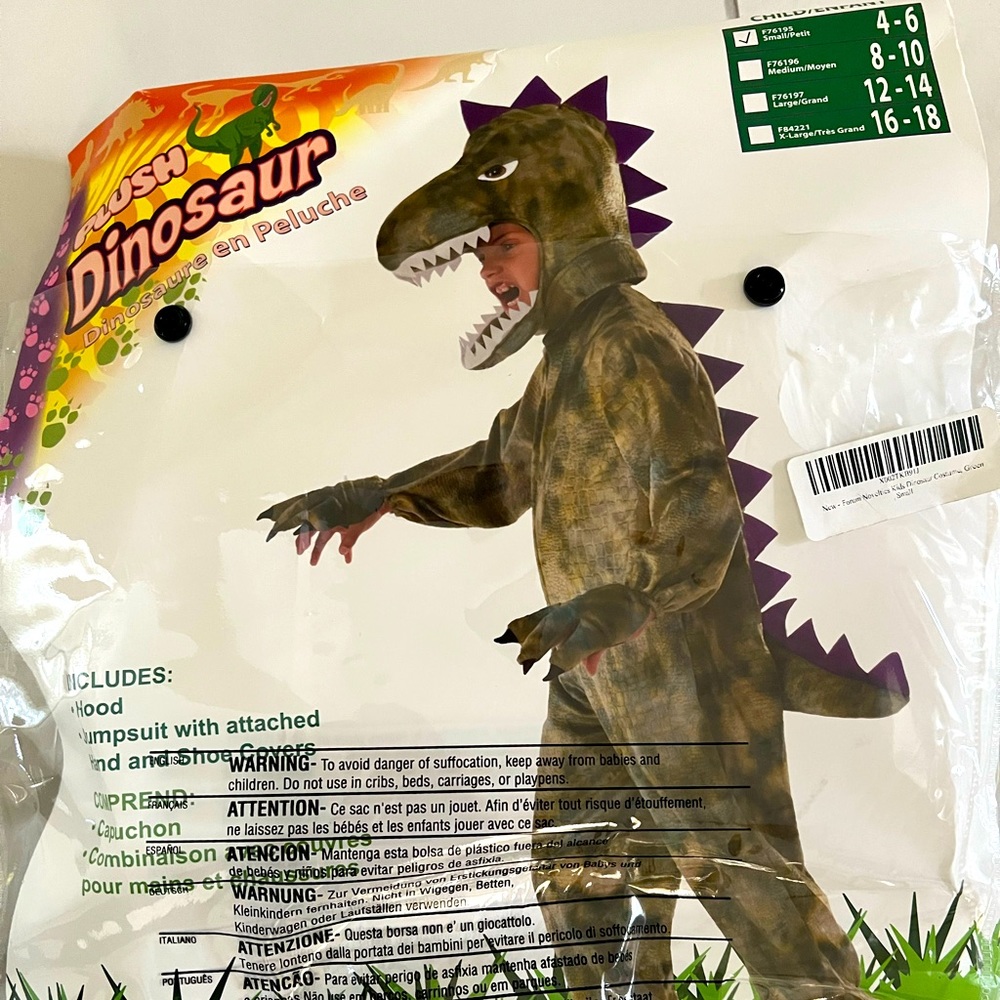 Kids dinosaur costume